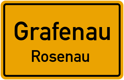 Straßenverzeichnis Grafenau Rosenau