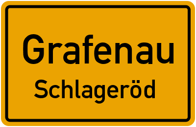 Straßenverzeichnis Grafenau Schlageröd