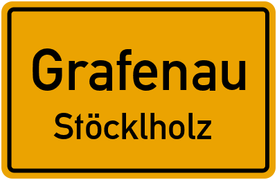 Straßenverzeichnis Grafenau Stöcklholz