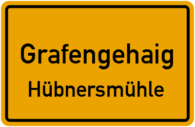 Straßenverzeichnis Grafengehaig Hübnersmühle