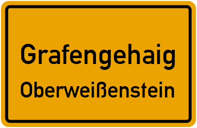 Straßenverzeichnis Grafengehaig Oberweißenstein