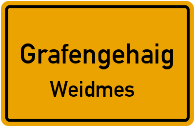 Straßenverzeichnis Grafengehaig Weidmes