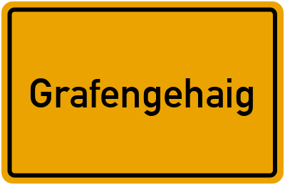 Ortsschild von Markt Grafengehaig in Bayern