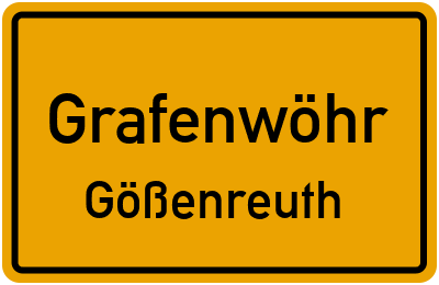 Straßenverzeichnis Grafenwöhr Gößenreuth