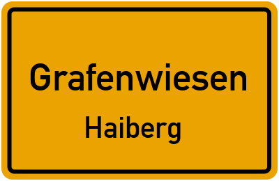 Straßenverzeichnis Grafenwiesen Haiberg