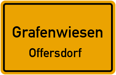 Straßenverzeichnis Grafenwiesen Offersdorf