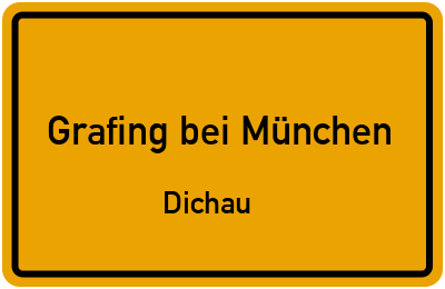 Straßenverzeichnis Grafing bei München Dichau