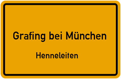 Straßenverzeichnis Grafing bei München Henneleiten