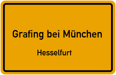 Straßenverzeichnis Grafing bei München Hesselfurt