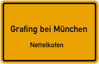 Straßenverzeichnis Grafing bei München Nettelkofen