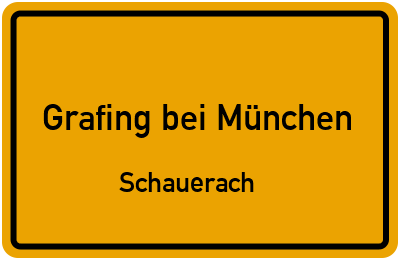 Straßenverzeichnis Grafing bei München Schauerach