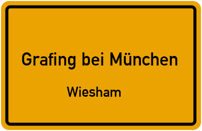 Straßenverzeichnis Grafing bei München Wiesham