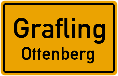 Ortsschild Grafling Ottenberg