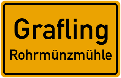 Straßenverzeichnis Grafling Rohrmünzmühle