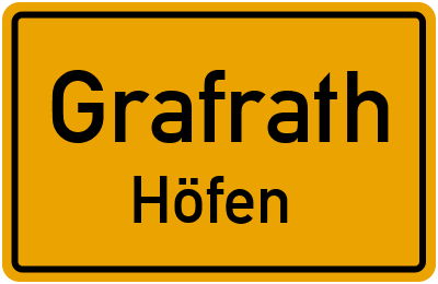 Straßenverzeichnis Grafrath Höfen