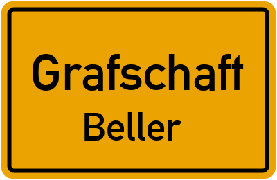 Straßenverzeichnis Grafschaft Beller
