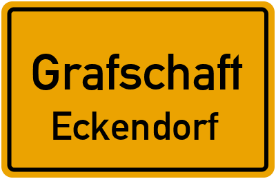 Ortsschild Grafschaft Eckendorf