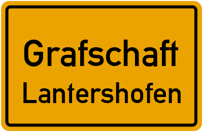 Ortsschild Grafschaft Lantershofen