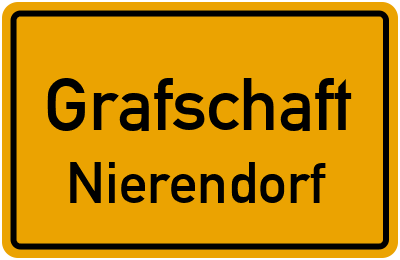 Ortsschild Grafschaft Nierendorf