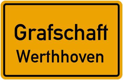 Straßenverzeichnis Grafschaft Werthhoven