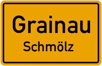 Ortsschild Grainau Schmölz