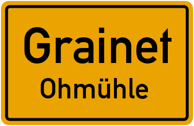 Straßenverzeichnis Grainet Ohmühle