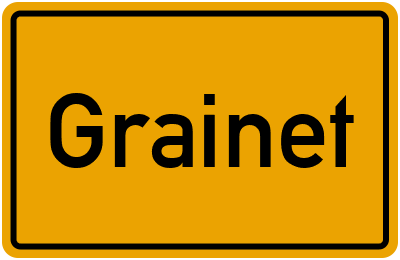 Ortsschild von Gemeinde Grainet in Bayern