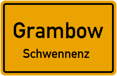 Straßenverzeichnis Grambow Schwennenz