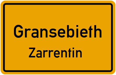 Straßenverzeichnis Gransebieth Zarrentin