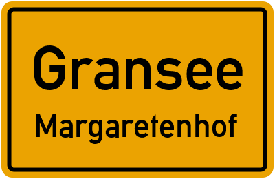 Straßenverzeichnis Gransee Margaretenhof