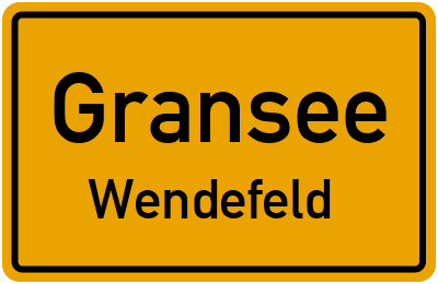 Straßenverzeichnis Gransee Wendefeld
