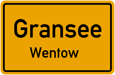 Straßenverzeichnis Gransee Wentow