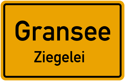 Straßenverzeichnis Gransee Ziegelei