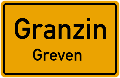 Straßenverzeichnis Granzin Greven