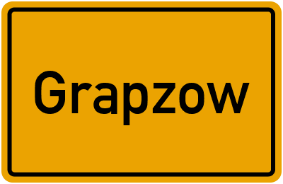 Ortsschild von Grapzow in Mecklenburg-Vorpommern