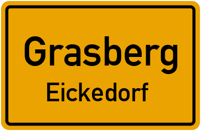 Ortsschild Grasberg Eickedorf