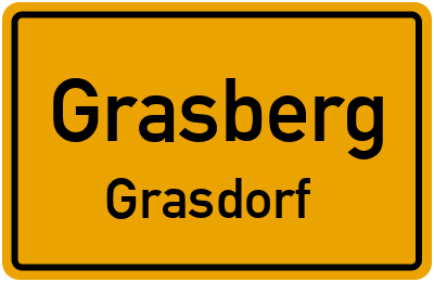 Ortsschild Grasberg Grasdorf