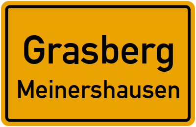 Ortsschild Grasberg Meinershausen