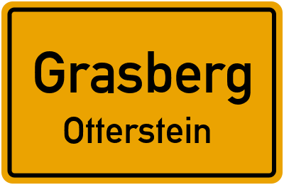 Ortsschild Grasberg Otterstein