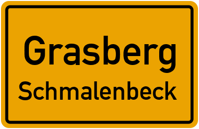Ortsschild Grasberg Schmalenbeck