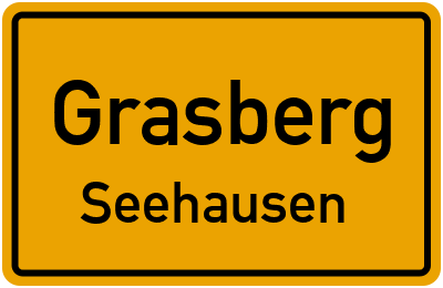 Ortsschild Grasberg Seehausen