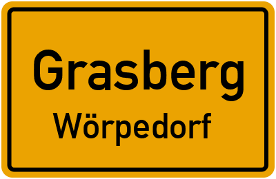 Straßenverzeichnis Grasberg Wörpedorf