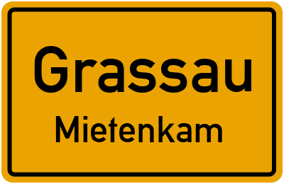 Straßenverzeichnis Grassau Mietenkam