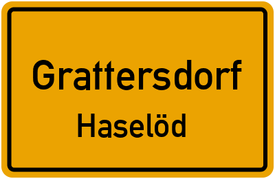 Straßenverzeichnis Grattersdorf Haselöd