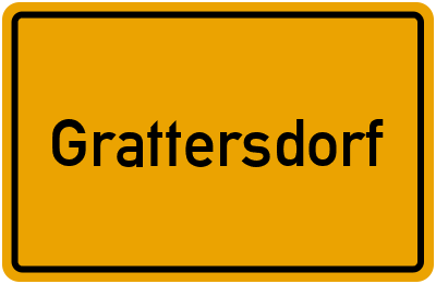 Ortsschild von Gemeinde Grattersdorf in Bayern