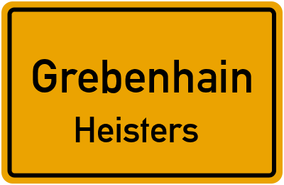 Ortsschild Grebenhain Heisters