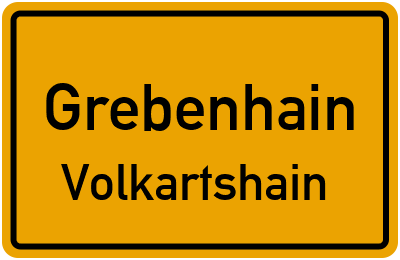 Ortsschild Grebenhain Volkartshain