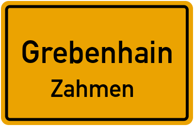 Straßenverzeichnis Grebenhain Zahmen