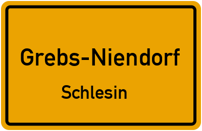 Straßenverzeichnis Grebs-Niendorf Schlesin