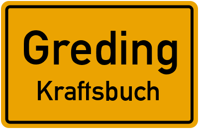Ortsschild Greding Kraftsbuch